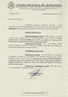 70ª Sessão Ordinária