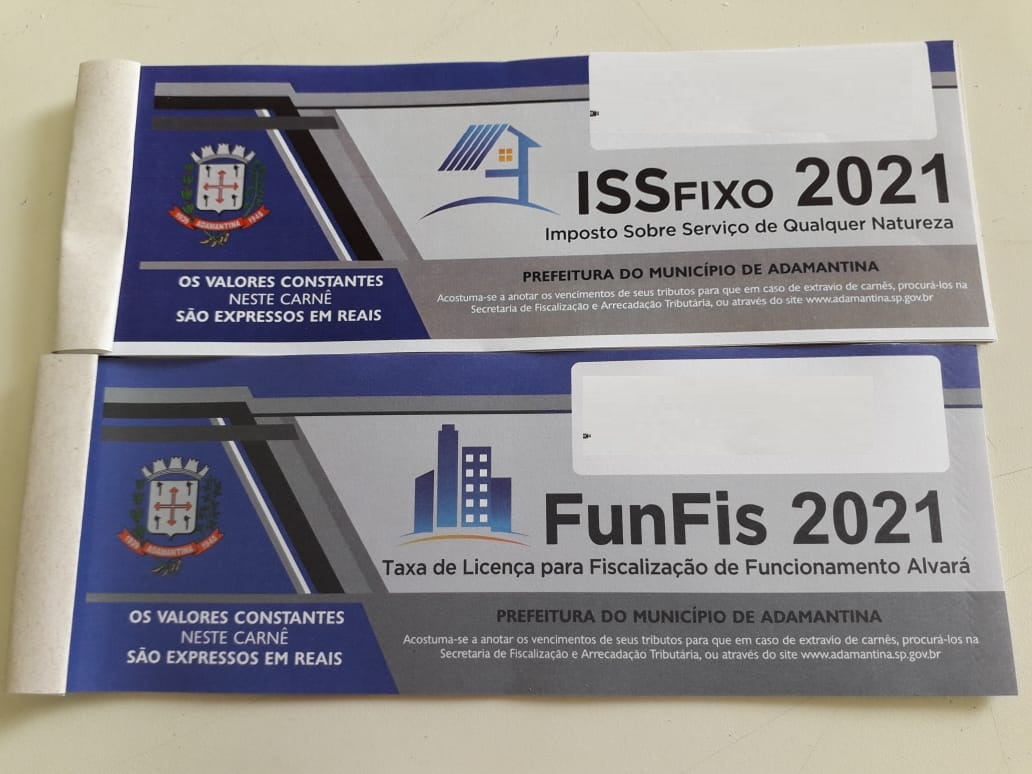 Carnês para pagamento do ISS-Fixo e Alvará começam a ser entregues