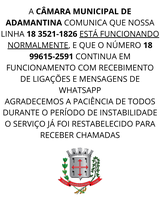 LINHA TELEFONICA RESTABELECIDA