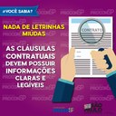 Nada de letras miúdas em contratos