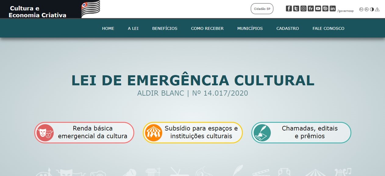 Nota - Governo de São Paulo lança editais destinados à cultura