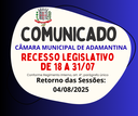 RECESSO LEGISLATIVO