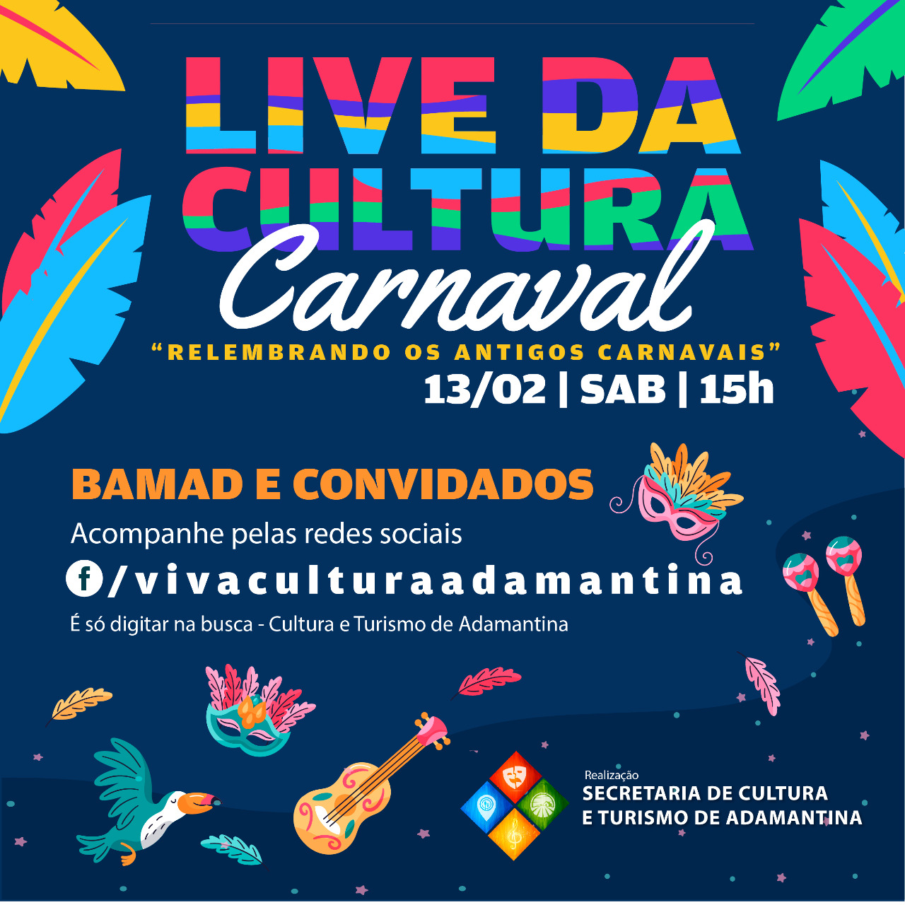 Secretaria de Cultura e Turismo de Adamantina vai relembrar os antigos carnavais